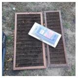 4 heating vents or grates - largest is 32 inch by