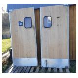 Eliason "IN" and "OUT" restaurant doors