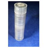 1943 D roll of Lincoln Wheat Penny coins