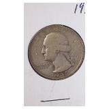 1935 & 1935 D Washington Quarter coins