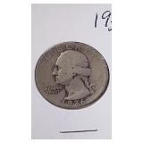 1936 & 1937 Washington Quarter coins
