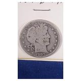 1907 D Barber Half Dollar coin