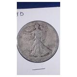 1918 D Walking Liberty Half Dollar coin