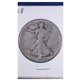 1918 Walking Liberty Half Dollar coin