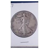 1937 Walking Liberty Half Dollar coin