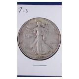 1937 S Walking Liberty Half Dollar coin