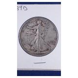 1939 D Walking Liberty Half Dollar coin