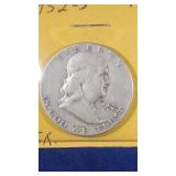 1952 S Franklin Half Dollar coin