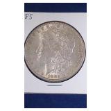 1885 Morgan Silver Dollar coin