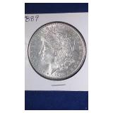 1889 Morgan Silver Dollar coin