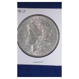 1890 Morgan Silver Dollar coin