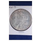 1921 D Morgan Silver Dollar coin
