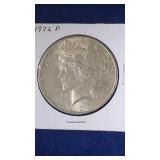 1922 D Peace Dollar coin