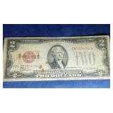 1928 D $2 red seal note