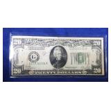 1928 B $20 gold FRN - Chicago note
