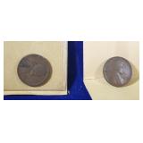 1910 & 1911 Lincoln Wheat Penny coin