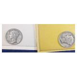 1935 D & 1936 Mercury Dime coins