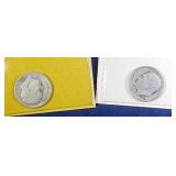 1950 S & 1953 S Roosevelt Dime coins