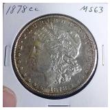 1878 Carson City MS63 Morgan Silver Dollar coin