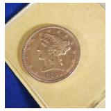 1880 $5 gold Liberty coin