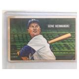 1951 Bowman #55 Gene Hermanski  Brooklyn Dodgers