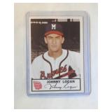 1953 Johnston Cookies #20 Johnny Logan  Milwaukee