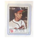 1953 Johnston Cookies #22 Bill Bruton ROOKIE CARD