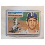 1956 Topps #136 Johnny LoganMilwaukee Braves John