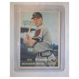 1957 Topps #133 Del Crandall  Milwaukee Braves