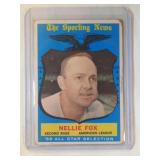1959 Topps HIGH #566 Nellie Fox Chicago White Sox