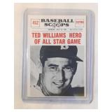 1961 Nu-Card Scoops Ted Williams Hero of All-Star