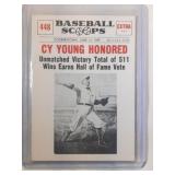 1961 Nu-Card Scoops Cy Young Honored  Boston Red