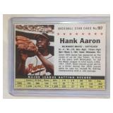 1961 Post Cereal #107 Hank Aaron Milwaukee Braves