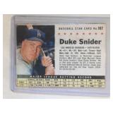 1961 Post Cereal #167 Duke Snider  Brooklyn / Los