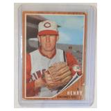 1962 Topps HIGH NUMBER ##562 Bill HenryCincinnati