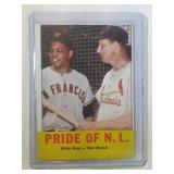 1963 Topps #138 Willie Mays Stan Musial Pride of