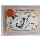 1968 Topps #152 Yaz Smashes Two Homers  Carl