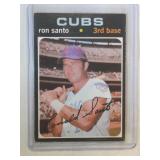 RARE 1971 O-Pee-Chee Ron Santo card  Chicago Cubs