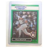 1989 Paul Molitor Starting Lineup card  Milwaukee