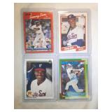 4 DIFF. 1990 Sammy Sosa ROOKIE CARDS Chicago Cubs