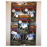 5 UNOPENED packs 1987 Sportflics Baseball-Possible