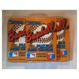 3 UNOPENED packs 1987 Donruss Baseball  Possible
