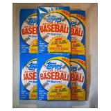 6 UNOPENED packs 1989 Topps Baseball  Possible
