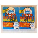2 UNOPENED packs 1990 Fleer Baseball  Possible