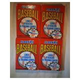 4 UNOPENED packs 1991 Fleer Baseball - Possible