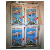 4 UNOPENED Jumbo packs 1991 Upper Deck Baseball 