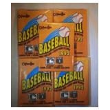 5 RARE UNOPENED packs 1992 O-Pee-Chee Baseball 