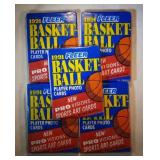 5 UNOPENED packs 1991-92 Fleer BasketballPossible
