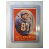 1958 Topps #58 Ron Kramer ROOKIE CARD  Green Bay