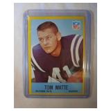 1967 Philadelphia Tom Matte  Baltimore Colts Ohio